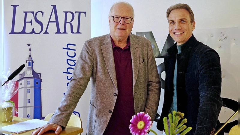 Widmeten sich dem Werk von Rainer Maria Rilke: Professor Dr. Gunnar Och und Dr. Christoph Grube bei der Literarischen Matinee. (Foto: Elke Walter)
