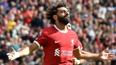 Liverpool-Star Mohamed Salah wird vom saudischen Club Al-Ittihad umworben. (Foto: Rui Vieira/AP/dpa)