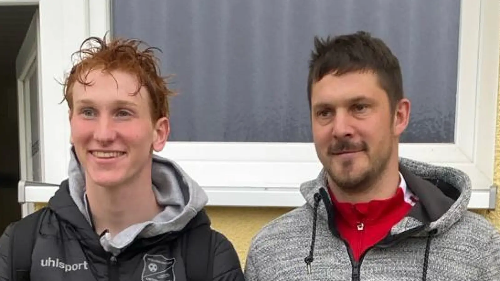 Erst Gegner im Tor, nach dem Spiel Seite an Seite: Konstantin Heide (links) und Tim Friedrich. (Foto: Hans Knödel)