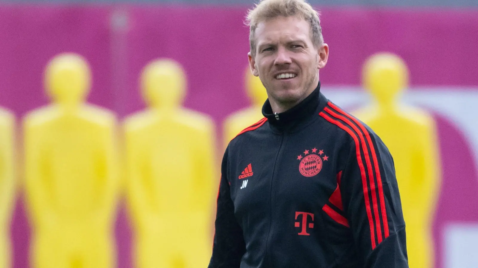 Coach Julian Nagelsmann beim Bayern-Abschlusstraining. (Foto: Sven Hoppe/dpa)