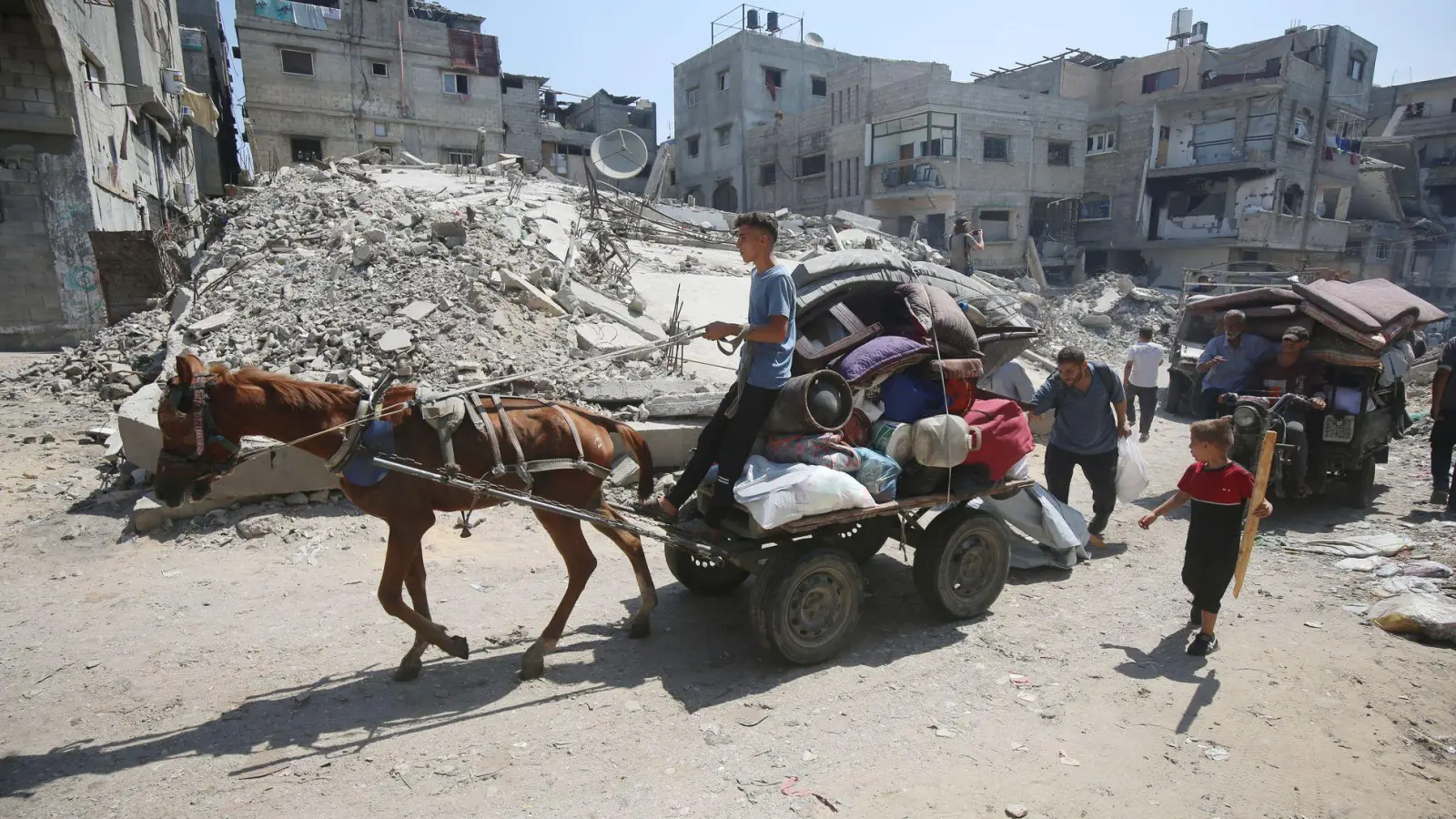 Israel plant die militärische Einnahme der Stadt Gaza im Norden.  (Foto: Omar Ashtawy/APA Images via ZUMA Press Wire/dpa)