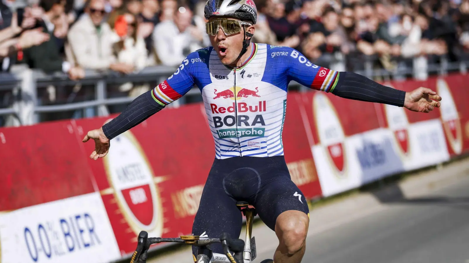 Olympiasieger Remco Evenepoel triumphierte beim Amstel Gold Race. (Foto: Vincent Jannink / Anp/ANP/dpa)