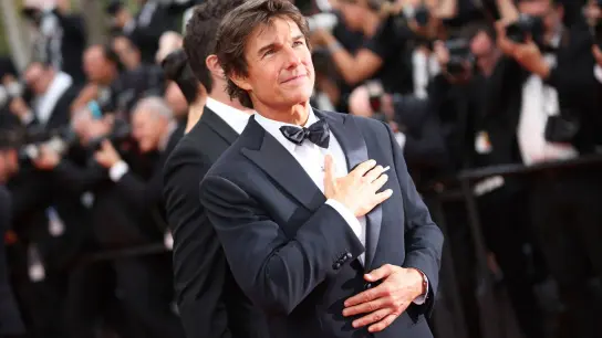 Tom Cruise auf dem roten Teppich: In Cannes stellte er seinen neuen Film vor. (Foto: Vianney Le Caer/Invision/AP/dpa)