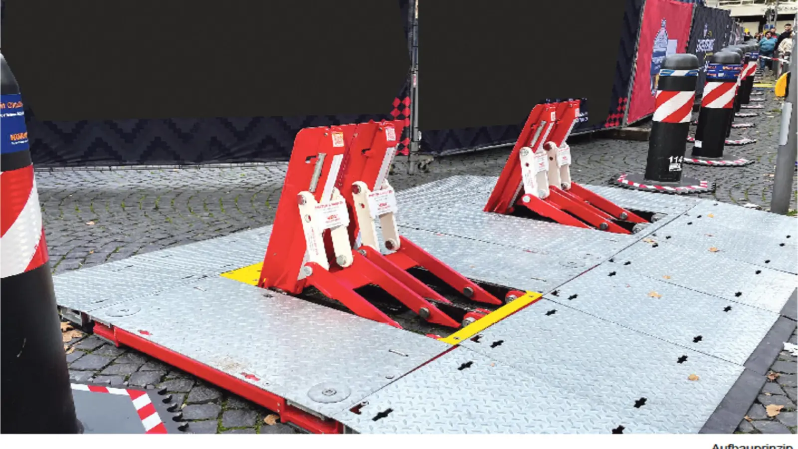 Terrorsperren sollen die Sicherheit erhöhen. Nur steht die Funktionalität infrage. (Foto: Stadt Ansbach)