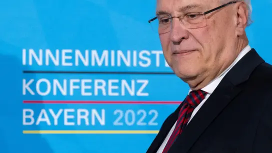 Joachim Herrmann, Innenminister von Bayern. (Foto: Sven Hoppe/dpa/Archivbild)