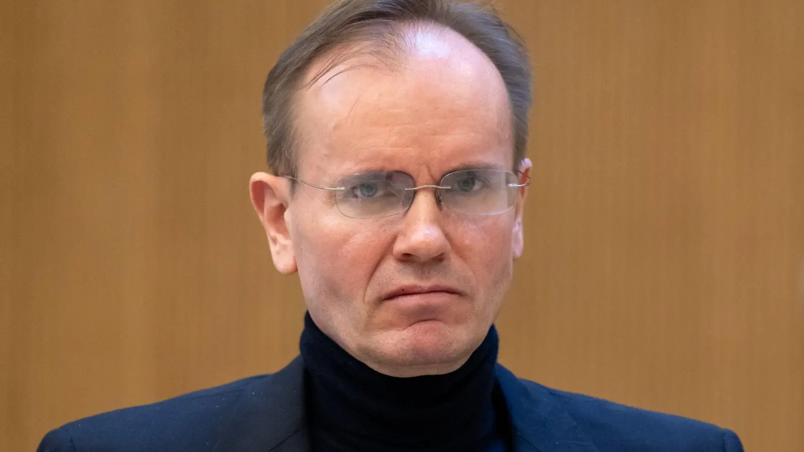 Der frühere Wirecard-Vorstandschef Markus Braun im Gerichtssaal in München. (Foto: Sven Hoppe/dpa)