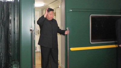 Kim Jong Un reist mit dem Zug nach Russland. (Foto: -/kcna/dpa)