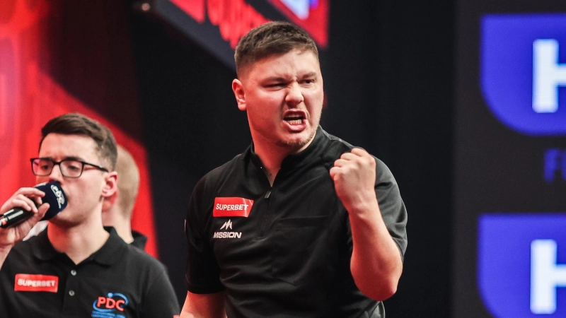 PDC European Tour, Poland Darts Open in Krakau, Marvin Kraft aus Bad Windsheim (DC La Bamba) (Foto: PDC Europe/Pawel Janczyk)