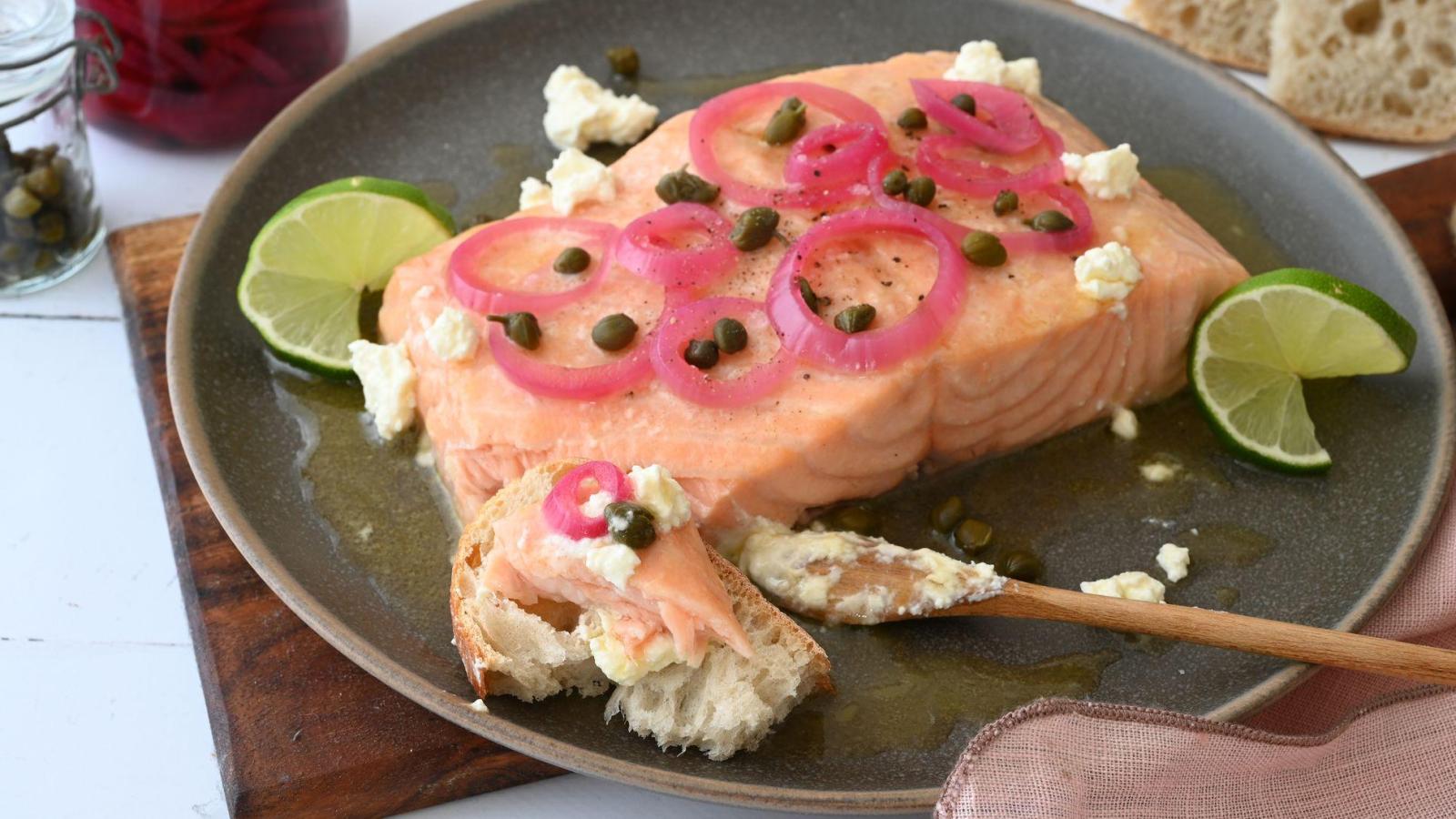 Grilled salmon: Why not try it pulled on ciabatta bread?