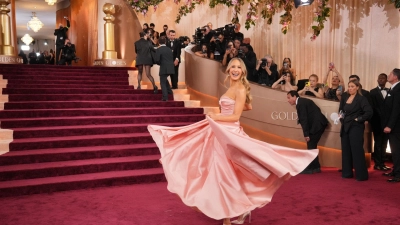 Zum zweiten Mal moderiert Nikki Glaser die Golden Globes. (Foto Aktuell)  (Foto: Jordan Strauss/Invision/AP/dpa)