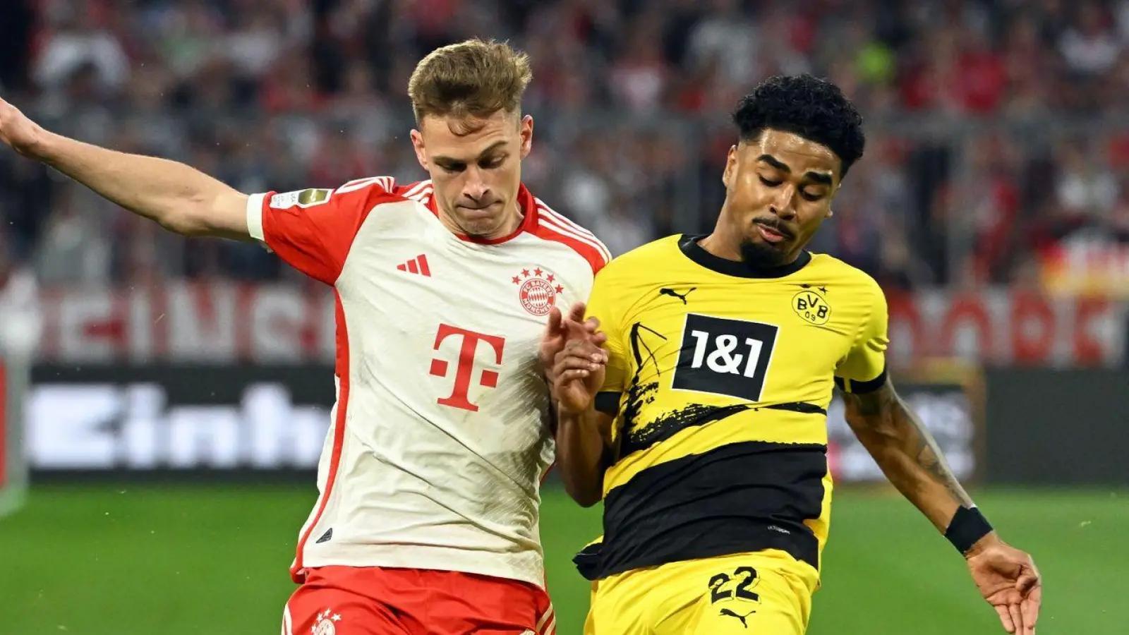 Joshua Kimmich appelliert an die Stars des FC Bayern München. (Foto: Sven Hoppe/dpa)