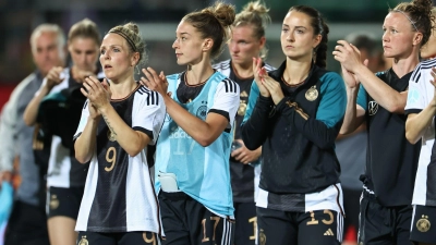 Die deutschen Fußballerinnen konnten sich im letzten Test vor der WM gegen Sambia kein Erfolgserlebnis holen. (Foto: Daniel Karmann/dpa)