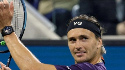 Alexander Zverev tritt bei den US Open im Mixed-Wettbewerb mit der Amerikanerin Taylor Townsend an. (Archivbild) (Foto: Adam Hunger/AP/dpa)