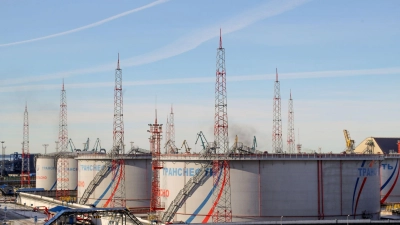 Der für den Ölexport wichtige Hafen Ust-Luga ist wiederholt von der Ukraine angegriffen worden. (Archivbild) (Foto: Igor Russak/dpa)