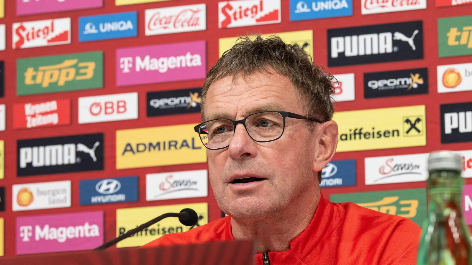 Auch ÖFB-Teamchef Ralf Rangnick äußerte sich zum Trainerwechsel beim FC Bayern. (Foto: Expa/Reinhard Eisenbauer/APA/dpa)