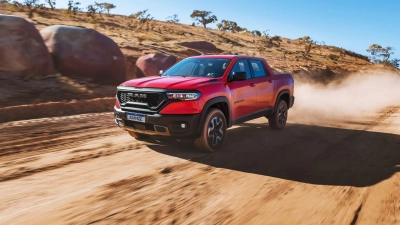 Ram bringt mit dem Rampage ab 2026 einen neuen Pick-up nach Europa: Das Modell misst 5,03 Meter und zielt auf Lifestyle-Kunden statt Gewerbetreibende. (Foto: Ram/dpa-tmn)