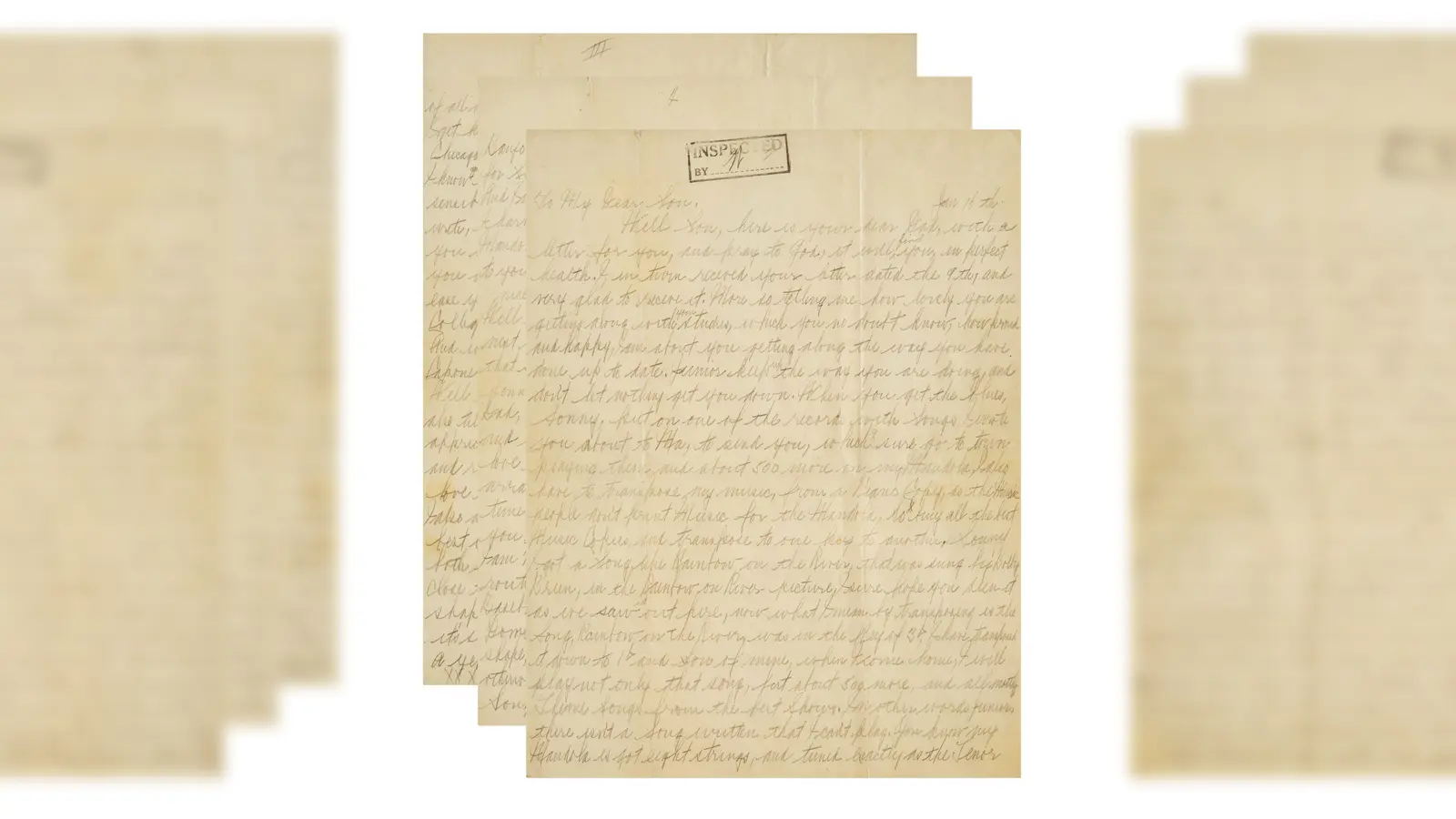 Ein dreiseitiger handgeschriebener Brief von Al Capone an seinen Sohn Albert Francis &#39;Sonny&#39; Capone. (Foto: -/Julien's Auctions /dpa)