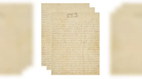 Ein dreiseitiger handgeschriebener Brief von Al Capone an seinen Sohn Albert Francis &#39;Sonny&#39; Capone. (Foto: -/Julien's Auctions /dpa)