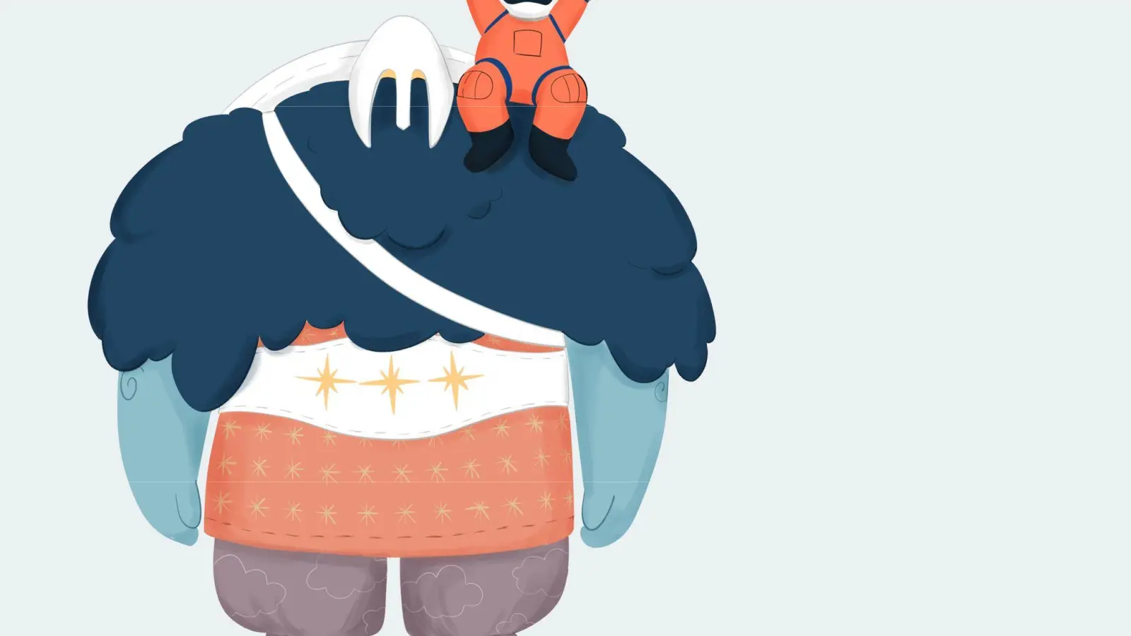 So könnte das Maskottchen für die „Artemis 2“-Mission aussehen. (Foto: Giulia Bona/Freelancer/Nasa /dpa)