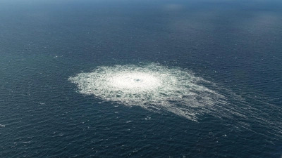 Die  Sprengsätze explodierten nach Angaben der Bundesanwaltschaft am 26. September 2022 in 80 Meter Tiefe. (Archivbild) (Foto: -/Danish Defence Command/dpa)
