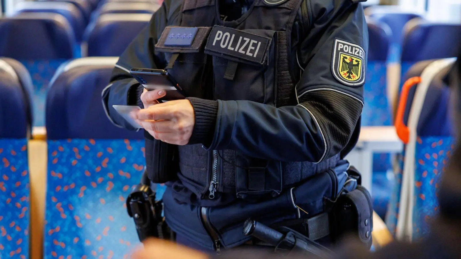 Auch in Zügen werden Fahrgäste nahe der Grenze zu Österreich oft von Bundespolizisten kontrolliert. (Symbolbild) (Foto: Daniel Karmann/dpa)