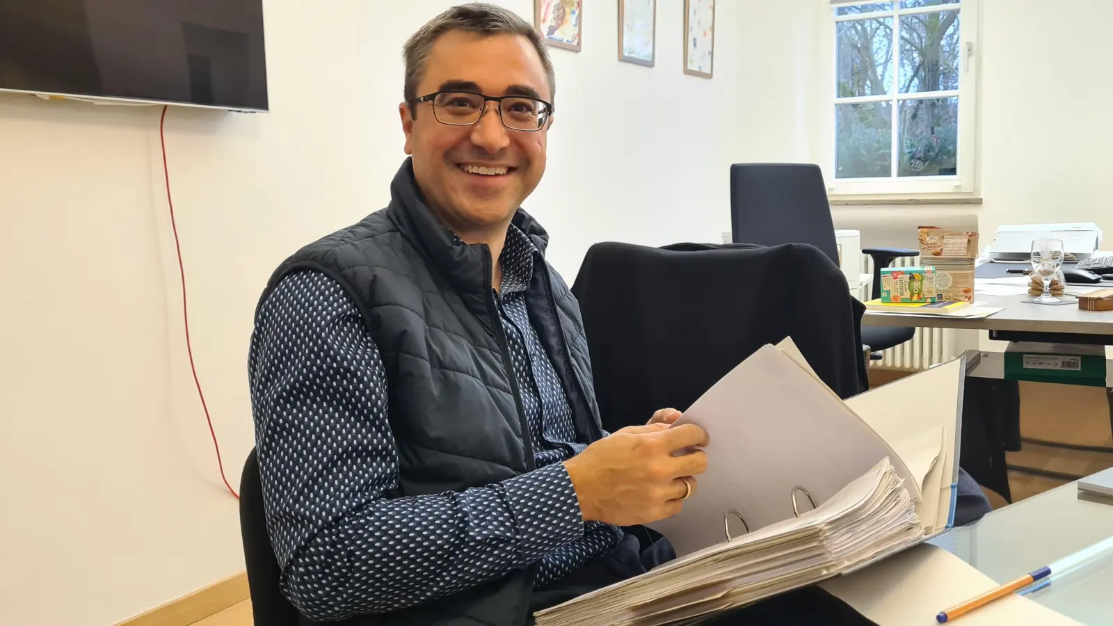 Freut sich über die gestalterischen Möglichkeiten als Direktor der Schule: Michael Steigmann. (Foto: Margit Schwandt)