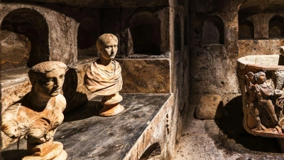 Fast 2000 Jahre ist das Römergrab alt. (Foto: Oliver Berg/dpa)
