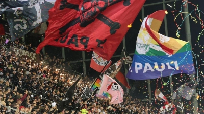Der FC St. Pauli untersagt den Gebrauch von Kunststoff-Konfetti. (Foto: Christian Charisius/dpa)