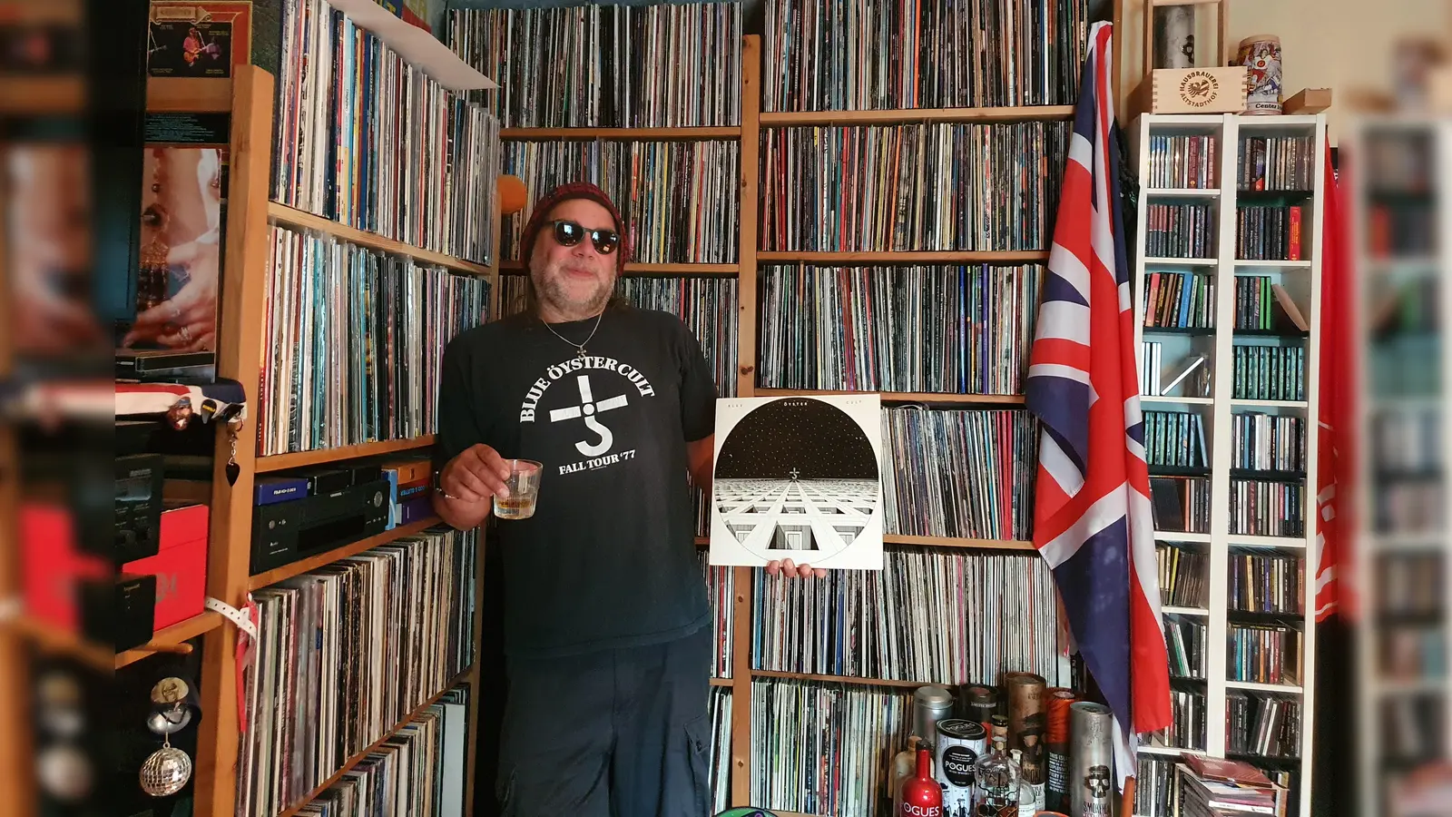 Mehrere tausend Platten nennt Bernd Siebenhaar sein Eigen. (Foto: Anna Franck)