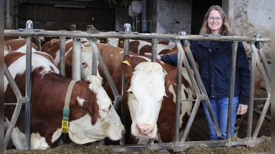 Barbara Weber würde Großküchen in der Region gerne mit Milch ihrer Kühe beliefern (Foto: Kristina Schmidl)