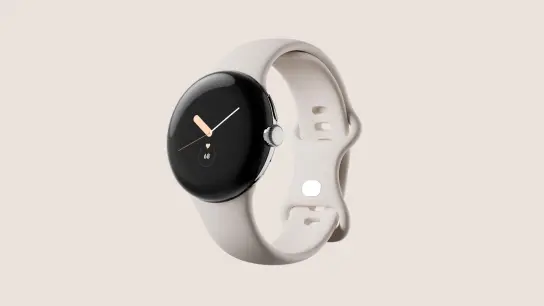 Ein Handout-Bild der neuen Pixel Watch von Google. Die erste eigene Smartwatch soll im Herbst auf den Markt kommen. (Foto: -/Google/dpa)
