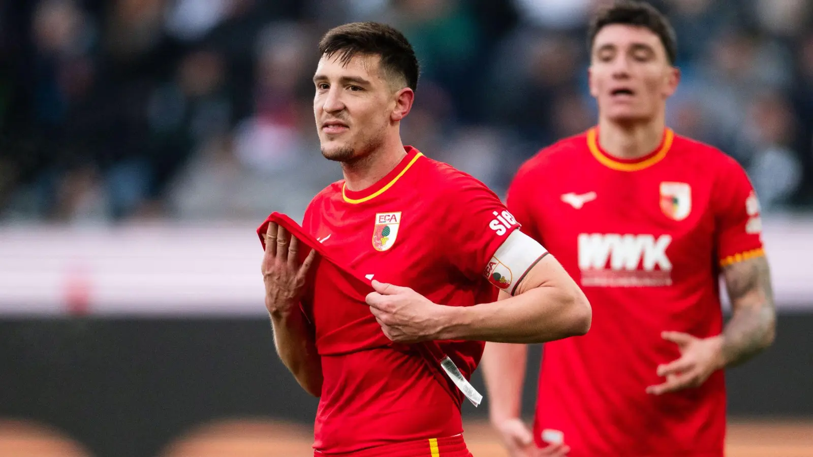 Frust bei Keven Schlotterbeck. (Foto: Marius Becker/dpa)