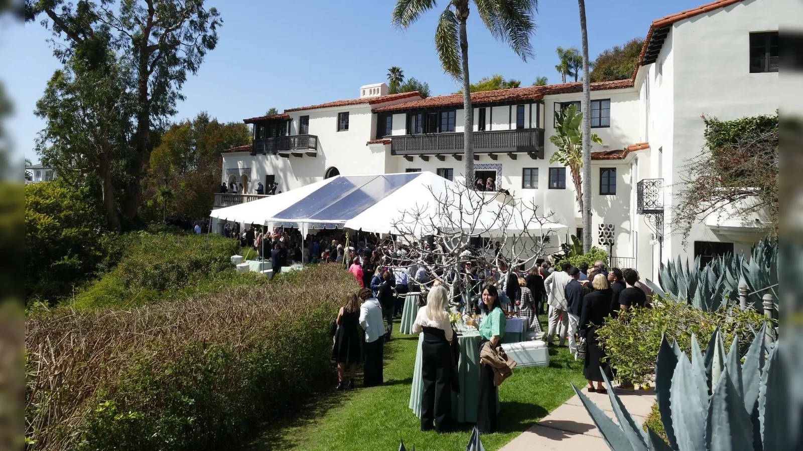 Die Villa Aurora vor den Bränden in Los Angeles. (Archivbild) (Foto: Barbara Munker/dpa)