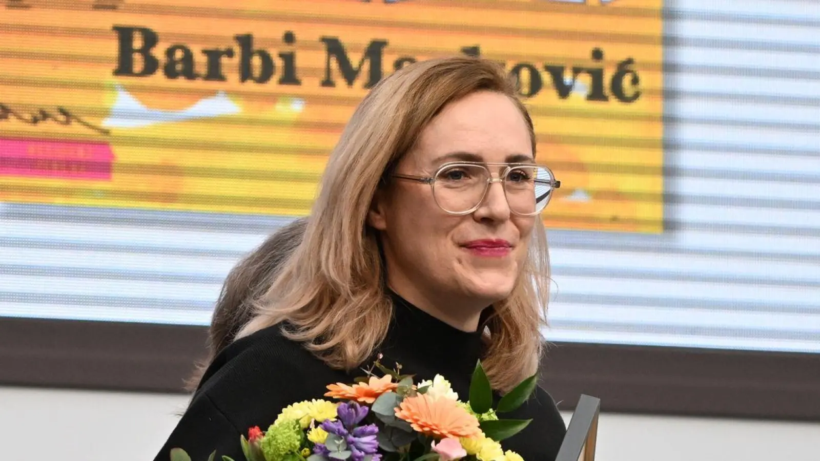 Barbi Marković wurde in Leipzig für ihr Buch „Minihorror“ ausgezeichnet. (Foto: Hendrik Schmidt/dpa)