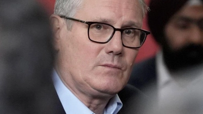 Keir Starmer hat keinen Grund zur Freude.  (Foto: Stefan Rousseau/PA Wire/dpa)