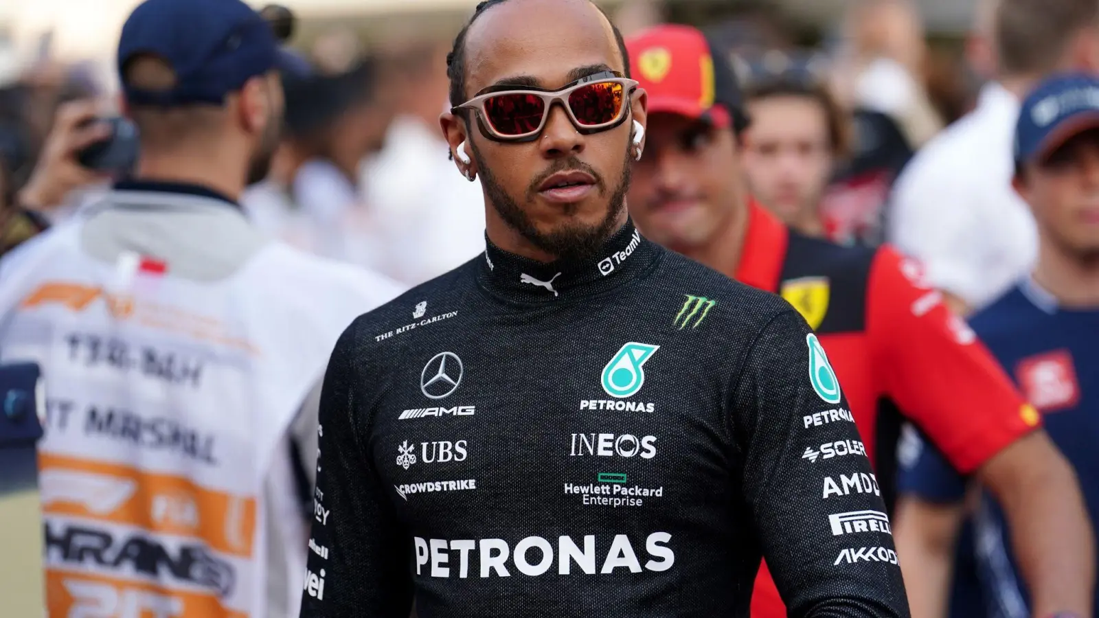Beim Grand Prix in Bahrain belegte der siebenfache Weltmeister Lewis Hamilton nur den fünften Platz. (Foto: David Davies/PA Wire/dpa)