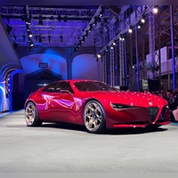 Soll Herzen höher schlagen lassen: die neue Alfa-Studie Cuore Rosso. (Foto: Thomas Geiger/dpa-tmn)