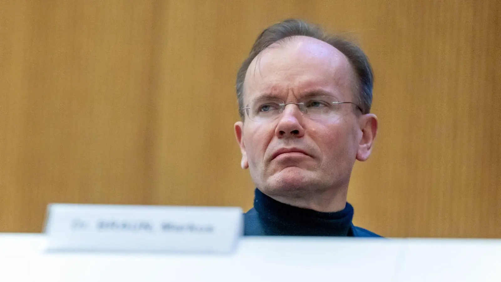 Der früheren Wirecard-Vorstandschef Markus Braun im Gerichtssaal. (Foto: Peter Kneffel/dpa/Archivbild)