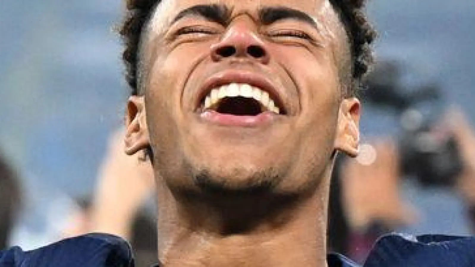 Der Mann des Abends: Désiré Doué. (Foto: Sven Hoppe/dpa)