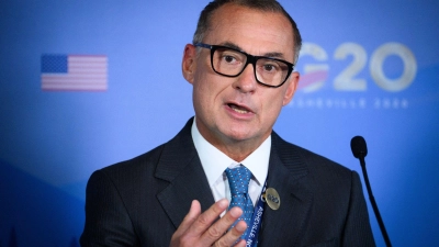Nagel ist beim Treffen von internationalen Finanzministern und Zentralbankchefs in den USA.  (Foto: Bernd von Jutrczenka/dpa)