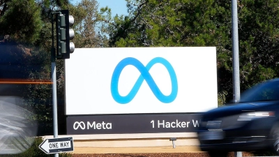 Die Meta-Unternehmenszentrale in Menlo Park (Silicon Valley). (Foto: Tony Avelar/AP/dpa)