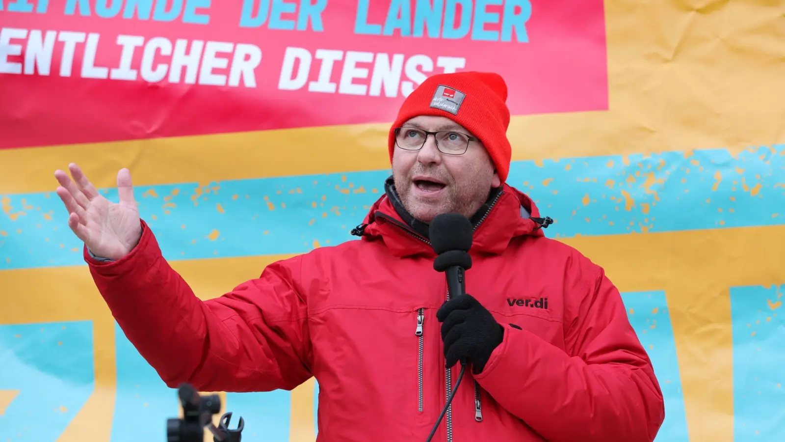 Frank Werneke ist Bundesvorsitzender der Gewerkschaft Verdi. (Foto: Bernd Wüstneck/dpa)
