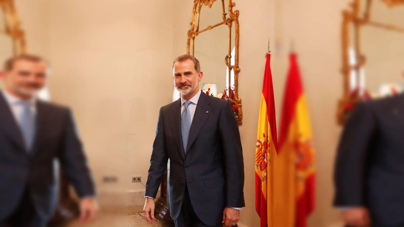 Felipe VI., König von Spanien, trifft sich mit spanischen Geschäftsleuten in der Residenz des spanischen Botschafters in Havanna (2019). (Foto: Casa Real Pool/Europa Press/dpa)