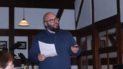 Sebastian Schultheiß berichtet über zwei Lutheraner. (Foto: Rainer Fritsch)