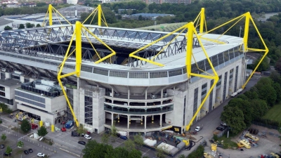 Sehnsuchtsort für viele Fußballfans: Der Signal-Iduna-Park fasst zur EM 62 000 Zuschauer. (Foto: Federico Gambarini/dpa)