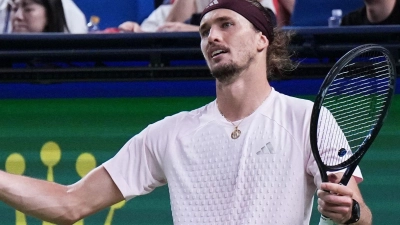 Alexander Zverev verpasst das Finale von Shanghai. (Foto: Andy Wong/AP/dpa)