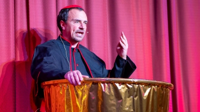 Auch in diesem Jahr war es ein fulminantes Spektakel: das Derblecken am Schillingsfürster Schlossberg. (Foto: Mirko Fryska)