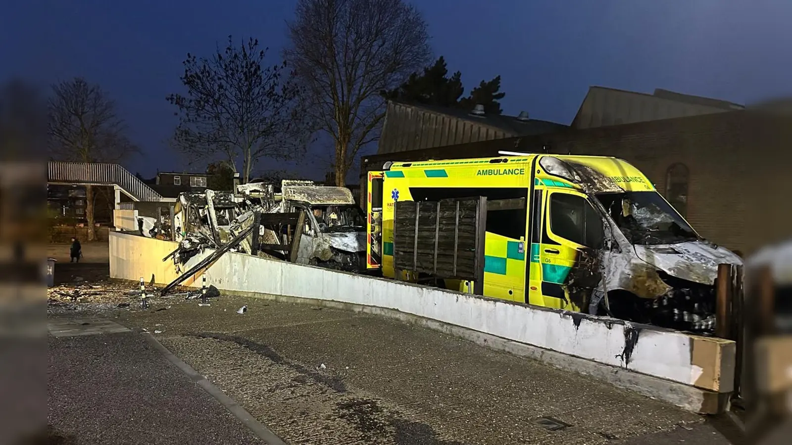 Ein Brandanschlag auf den Rettungsdienst einer jüdischen Gemeinde versetzte London in einen Schockzustand. (Foto: Pa/PA Wire/dpa)