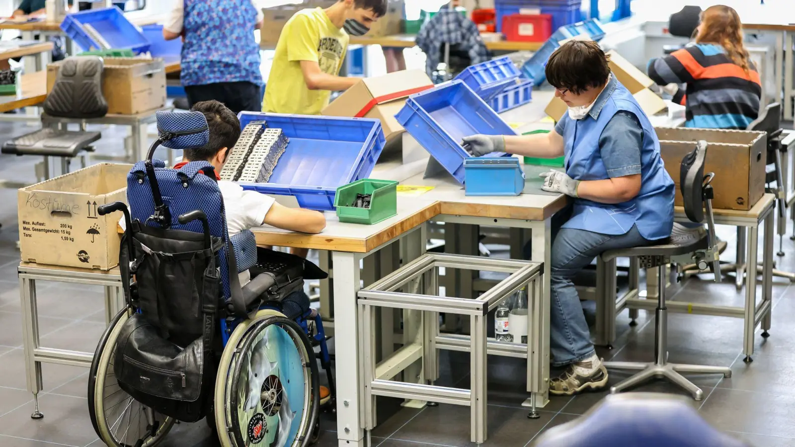 Die Zahl der schwerbehinderten Beschäftigten ist im Jahr 2024 in Deutschland erneut gestiegen (Archivbild).  (Foto: Jan Woitas/dpa-Zentralbild/dpa)
