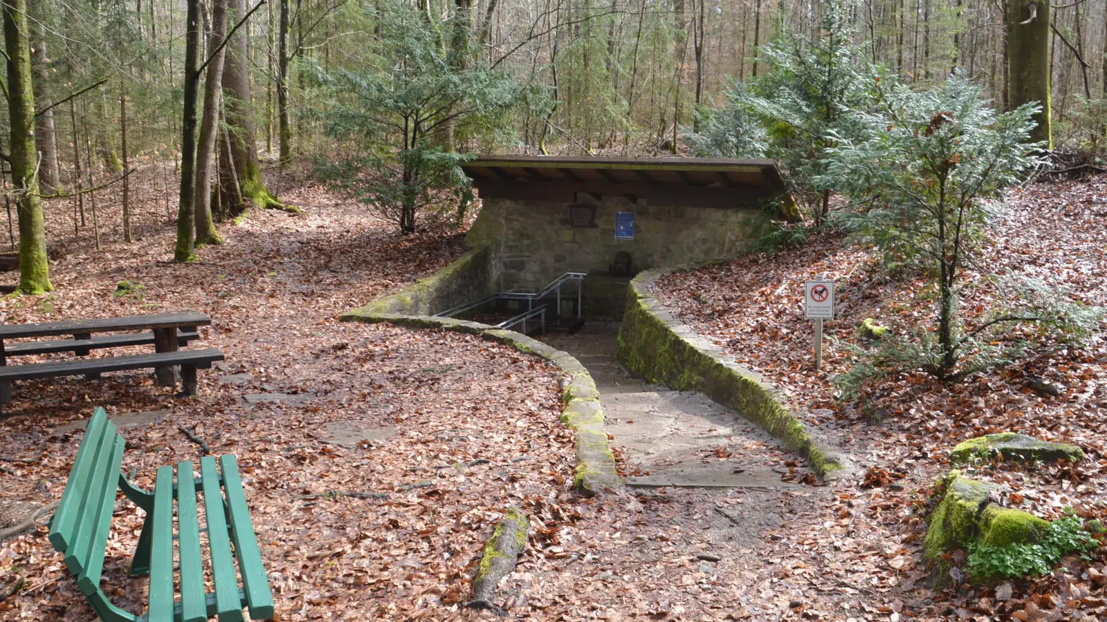 Im Wald bei Dinkelsbühl versteckt sich das Kneipp-Brünnele. (Archivbild: Peter Tippl)